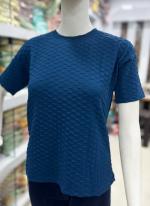 Imported Aqua Blue Daily Wear Plain Readymade Top